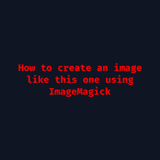 Simple image with text