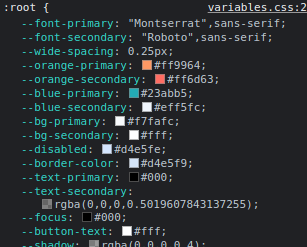 CSS variables